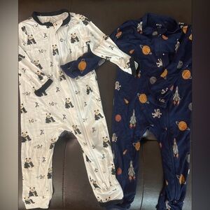 Kyte Panda and Rocket Print Kids One Pieces